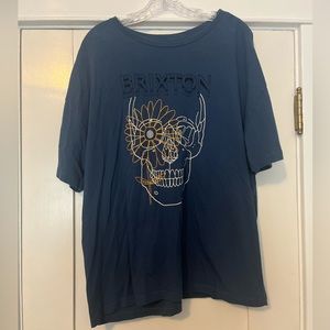 Women’s Brixton skull graphic t-shirt. Large